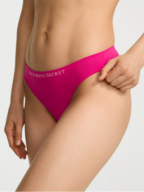 Безшовні трусики бікіні Victoria's Secret - колір Pop Pink