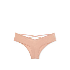 Трусики чіки Victoria's Secret Very Sexy  Rose Lace-Trim High-Leg Cheeky Panty - колір Macaron
