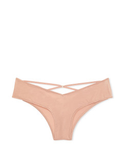 Трусики чіки Victoria's Secret Very Sexy  Rose Lace-Trim High-Leg Cheeky Panty - колір Macaron