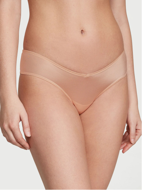 Трусики чіки Victoria's Secret Very Sexy Rose Lace-Trim High-Leg Cheeky Panty - колір Macaron