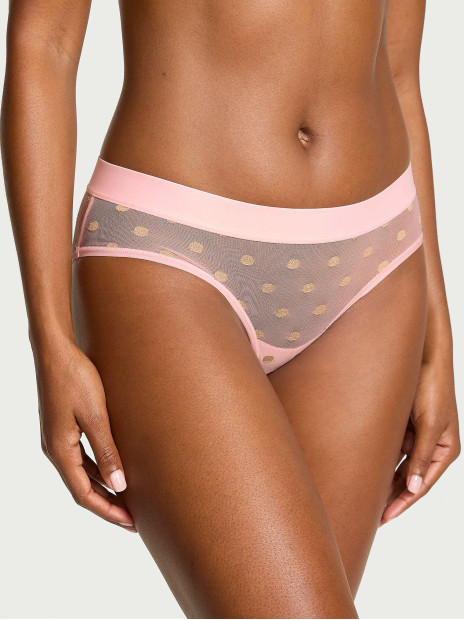 Трусики-бікіні Sheer Heritage Shimmer Hiphugger Panty - колір Angel Pink