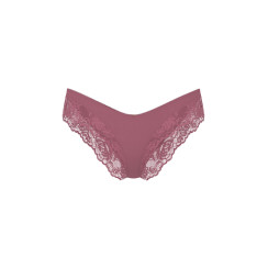 Трусики чіки Victoria's Secret Very Sexy Rose Lace-Trim High-Leg Cheeky Panty - колір Purple Vapor
