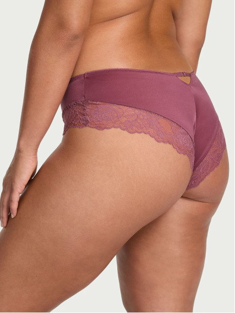 Трусики чіки Victoria's Secret Very Sexy Rose Lace-Trim High-Leg Cheeky Panty - колір Purple Vapor Трусики чіки Victoria's Secret Very Sexy Rose Lace-Trim High-Leg Cheeky Panty - колір Purple Vapor