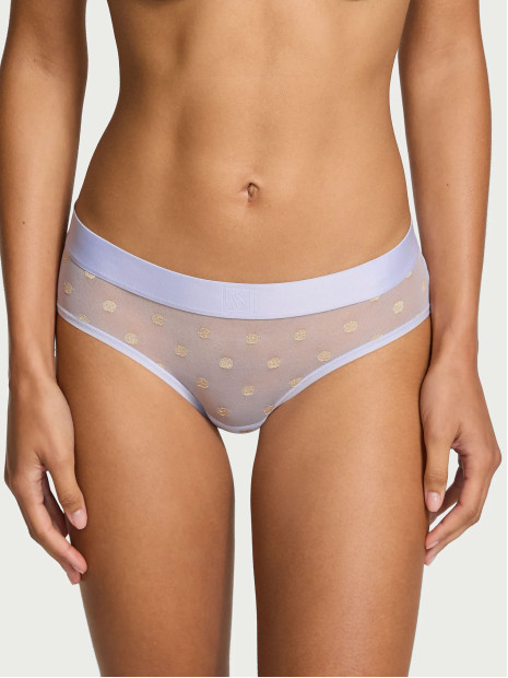 Трусики-бікіні Sheer Heritage Shimmer Hiphugger Panty - колір Soft Iris