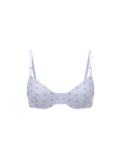 Бюстгальтер Victoria's Secret Sexy Tee Sheer Heritage Shimmer Dot Lightly Lined Demi Bra - колір Soft Iris