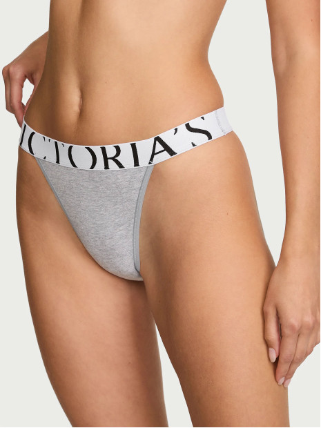 Котонові трусики бразиліана Exploded Logo Cotton 90s Brief Panty - колір Medium Heather Grey