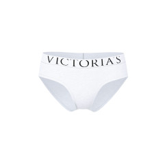 Трусики-бікіні Victoria's Secret Exploded Logo Cotton Hiphugger Panty - колір White