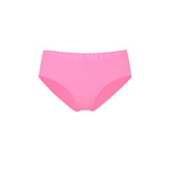 Трусики-бікіні Victoria's Secret Exploded Logo Cotton Hiphugger Panty - колір Pink Sugar
