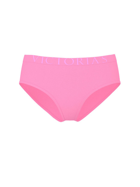 Трусики-бікіні Victoria's Secret Exploded Logo Cotton Hiphugger Panty - колір Pink Sugar