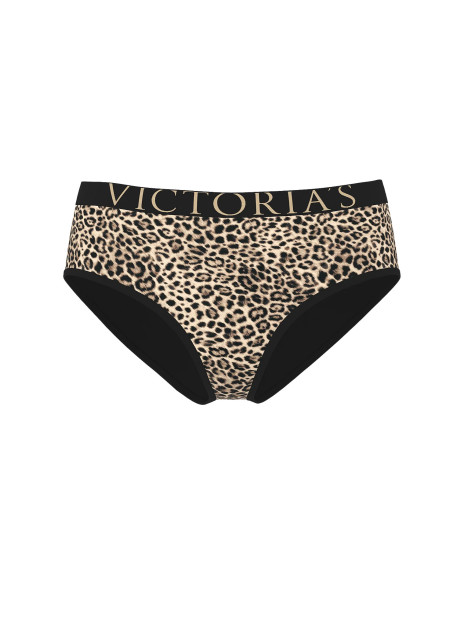 Трусики-бікіні Victoria's Secret Exploded Logo Cotton Hiphugger Panty - колір Leopard
