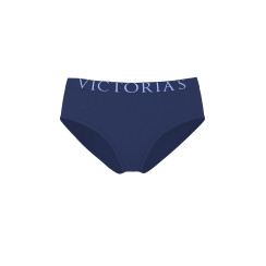 Трусики-бікіні Victoria's Secret Exploded Logo Cotton Hiphugger Panty - колір Ink Blue