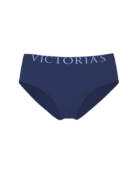 Трусики-бікіні Victoria's Secret Exploded Logo Cotton Hiphugger Panty - колір Ink Blue