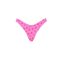 Котонові трусики стрінги Pink VS - колір Sizzling Strawberry Cherry Print