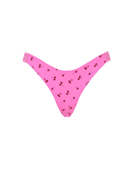 Котонові трусики стрінги Pink VS - колір Sizzling Strawberry Cherry Print