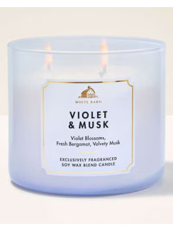 Свічка Violet & Musk Bath and Body Works