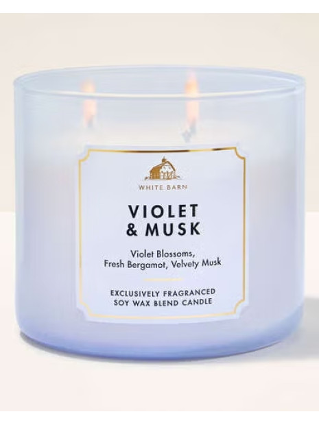 Свічка Violet & Musk Bath and Body Works