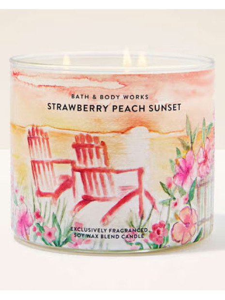 Свічка Strawberry Peach Sunset Bath and Body Works