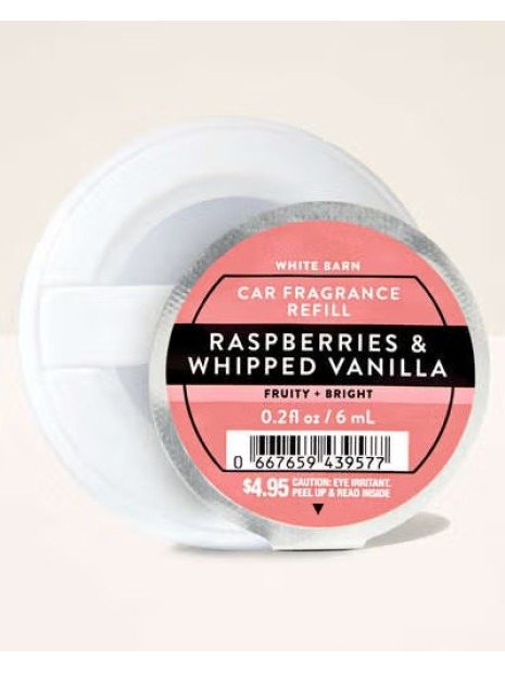 Ароматизатор для автомобіля Raspberries & Whipped Vanilla Bath and Body Works