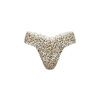 Мереживні трусики від Victoria's Secret Lace Thong Panty - колір Natural Leopard