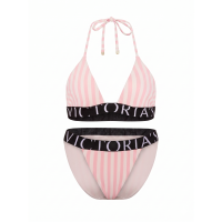 Купальник Pink Victoria's Secret Exploded Logo Triangle Bikini 