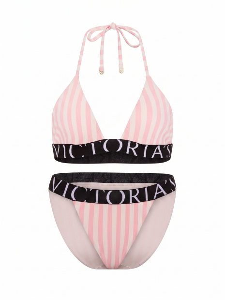 Купальник Pink Victoria's Secret Exploded Logo Triangle Bikini