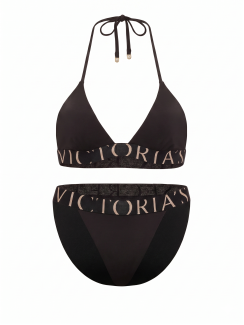 Купальник Pink Victoria's Secret Exploded Logo Triangle Bikini 