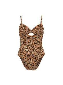 Купальник Pink Victoria's Secret Twist Push-Up One-Piece Swimsuit - колір Leopard