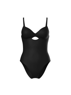 Купальник Pink Victoria's Secret Twist Push-Up One-Piece Swimsuit - колір Pure Black