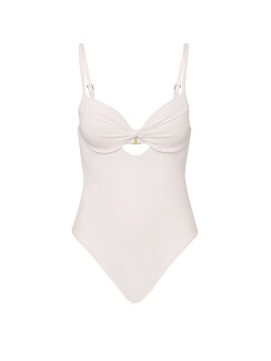 Купальник Pink Victoria's Secret Twist Push-Up One-Piece Swimsuit - колір Coconut White