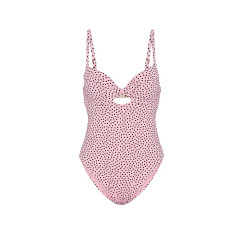 Купальник Pink Victoria's Secret Twist Push-Up One-Piece Swimsuit - колір Pink Dots