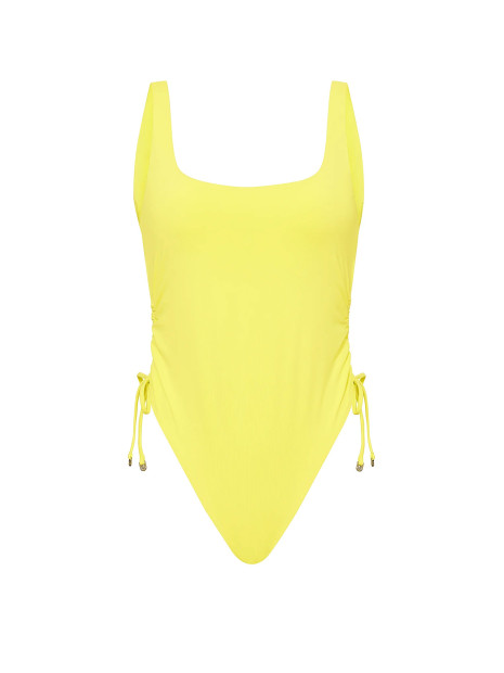 Купальник Pink Victoria's Secret Itsy One-Piece Swimsuit - колір Electric Citron