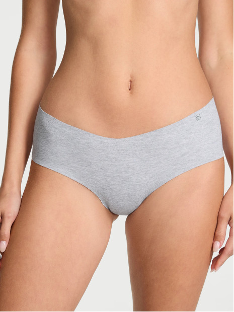 Безшовні трусики Victoria's Secret No-Show Cotton Cheeky Panty - колір Medium Heather Grey