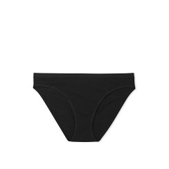 Бавовняні трусики бікіні Victoria's Secret Stretch Cotton Bikini Panty - колір Black