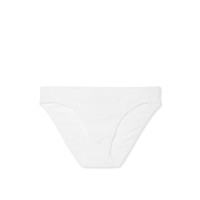 Бавовняні трусики бікіні Victoria's Secret Stretch Cotton Bikini Panty - колір VS White