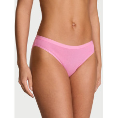Бавовняні трусики бікіні Victoria's Secret Stretch Cotton Bikini Panty - колір Pink Sugar