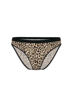 Бавовняні трусики бікіні Victoria's Secret Stretch Cotton Bikini Panty - колір Leopard