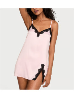 Нічна сорочка сатинова Satin Lace-Trim Mini Slip - колір Angel Pink