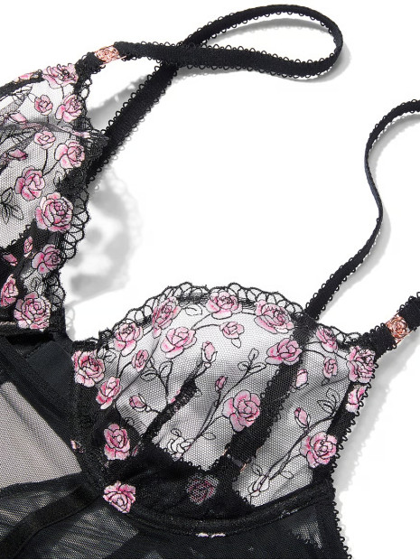 Сорочка Tease Rose Embroidery Cupped Mini Slip Dress Victoria's Secret