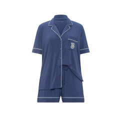 Модалова піжама Victoria's Secret SoSoft™ Modal Short Pajama Set - колір Embroidered Pocket | Ink Blue