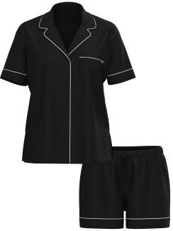 Модалова піжама Victoria's Secret SoSoft™ Modal Short Pajama Set - колір Prints & Solids | BLACK