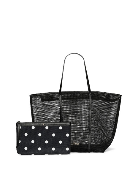 Сумка з косметичкою Victoria's Secret Mesh Tote and Pouch Set