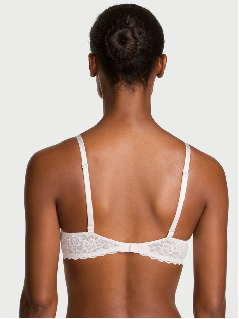 Бюстгальтер Victoria's Secret Sexy Tee Lacie Lightly Lined Demi Bra - колір Lace | Coconut White Бюстгальтер Victoria's Secret Sexy Tee Lacie Lightly Lined Demi Bra - колір Lace | Coconut White