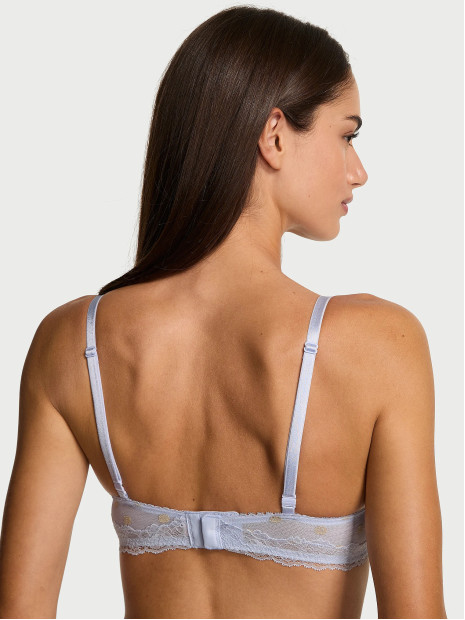 Бюстгалтер Victoria's Secret Sexy Tee Sheer Heritage Shimmer Dot Push-Up Bra - колір Soft Iris Бюстгалтер Victoria's Secret Sexy Tee Sheer Heritage Shimmer Dot Push-Up Bra - колір Soft Iris