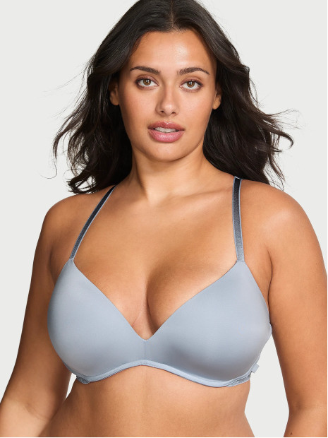 Бюстгалтер Victoria's Secret Sexy Tee Smooth Lacie Wireless Push-Up Bra - колір Blue Grey Бюстгалтер Victoria's Secret Sexy Tee Smooth Lacie Wireless Push-Up Bra - колір Blue Grey