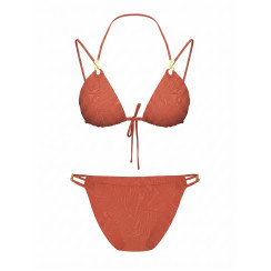 Купальник Victoria's Secret Archives Sexy Straps Triangle - колір Burnt Orange Leaves