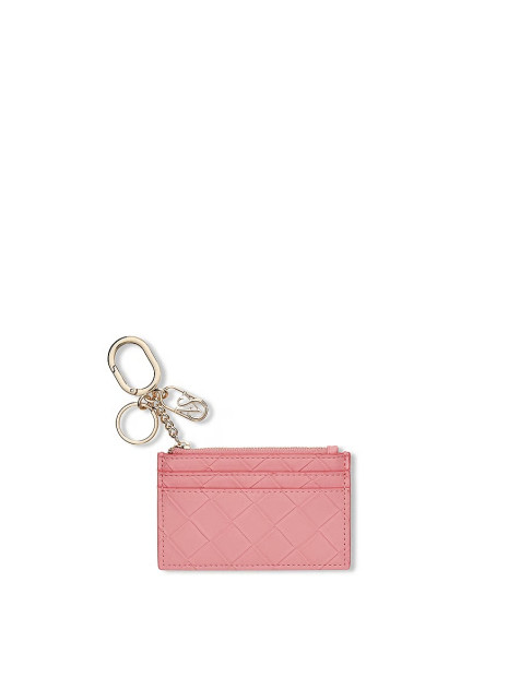 Гаманець-кардхолдер Victoria's Secret Card Holder Keychain - колір Blush Woven