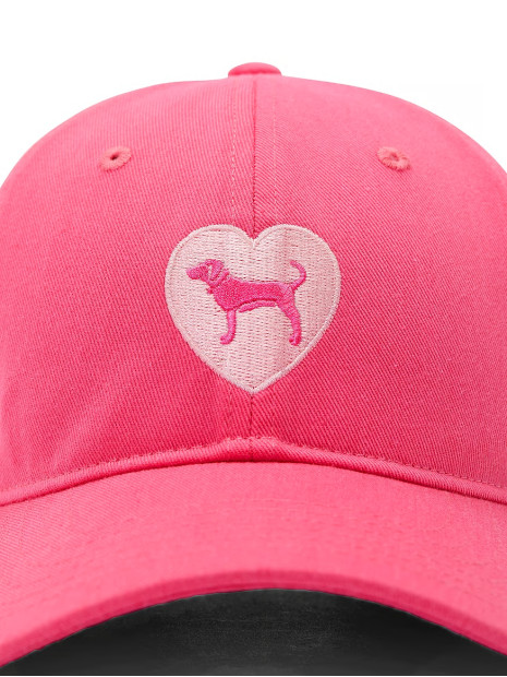 Кепка Бейсболка Victoria's Secret PINK Baseball Hat - колір Fall For Me Heart & Dog Кепка Бейсболка Victoria's Secret PINK Baseball Hat - колір Fall For Me Heart & Dog