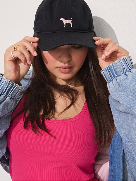 Кепка Бейсболка Victoria's Secret PINK Baseball Hat - колір Pure Black Кепка Бейсболка Victoria's Secret PINK Baseball Hat - колір Pure Black