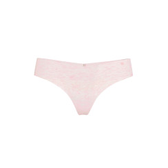 Безшовні трусики стрінги Victoria's Secret No-Show Cotton Thong Panty - колір Heather Pink Petal