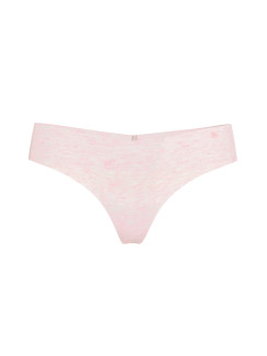 Безшовні трусики стрінги Victoria's Secret No-Show Cotton Thong Panty - колір Heather Pink Petal
